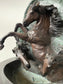 Groot bronzen paarden standbeeld/fontein